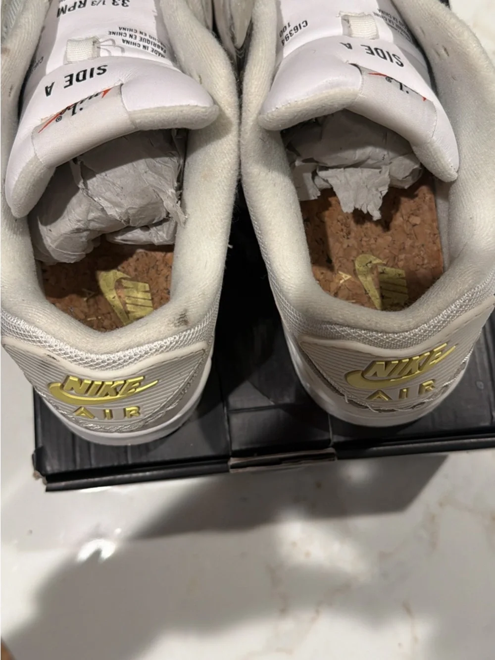Nike Kids' White and Gray Low-Top Sneakers